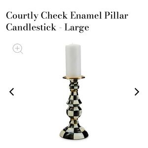 Mackenzie Child’s pillar candlestick
